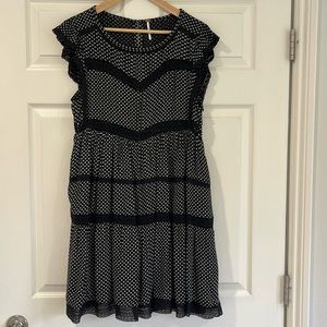 Free People Flower Babydoll Dress Sz S